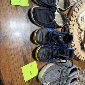 Kids' Black and Yellow Sneakers